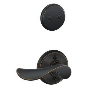 Schlage F94-CHP-RH Champagne Dummy Lever Interior Pack