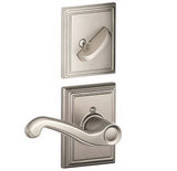 Schlage F94FLA619ADDRH satin nickel dummy interior pack