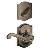 Schlage F94FLA620CAMRH antique pewter dummy interior pack