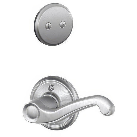 Schlage F94FLA626LH satin chrome dummy interior pack