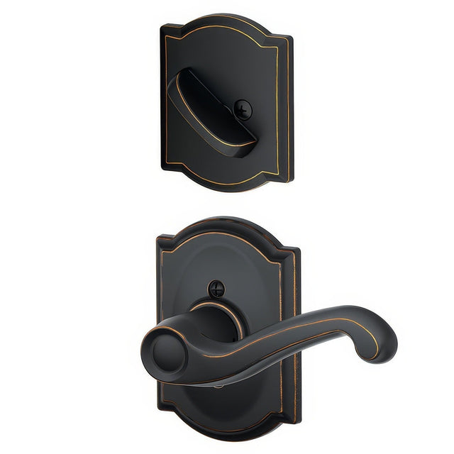 Schlage F94FLA716CAMLH aged bronze dummy interior pack