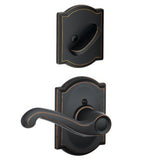 Schlage F94FLA716CAMRH aged bronze dummy interior pack