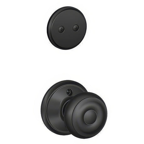 Schlage F94GEO622 matte black dummy interior pack