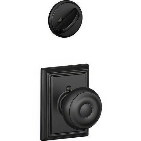 Schlage F94GEO622ADD matte black dummy interior pack