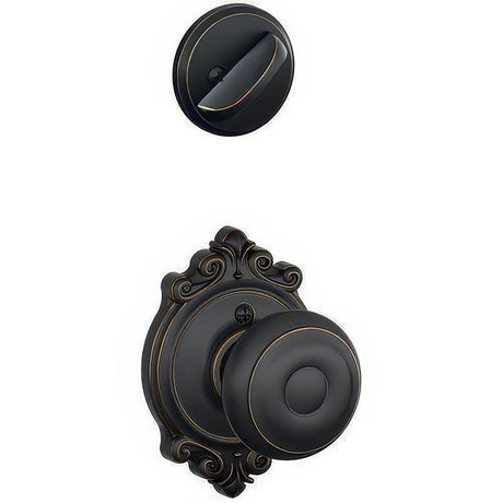 Schlage F94GEO716BRK aged bronze dummy interior pack