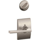 Schlage F94LAT619CEN satin nickel dummy interior pack