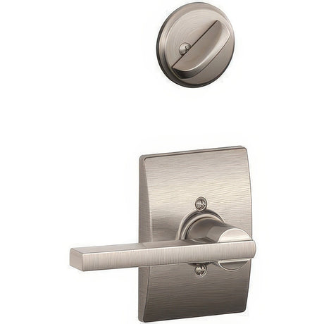 Schlage F94LAT619CEN satin nickel dummy interior pack