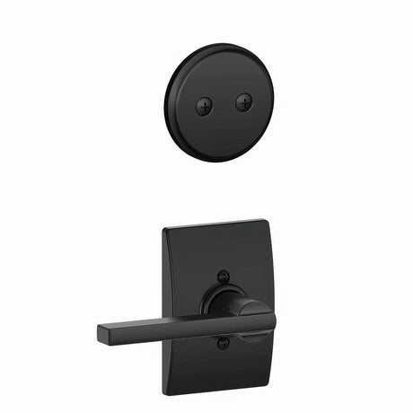 Schlage F94LAT622CEN matte black dummy interior pack