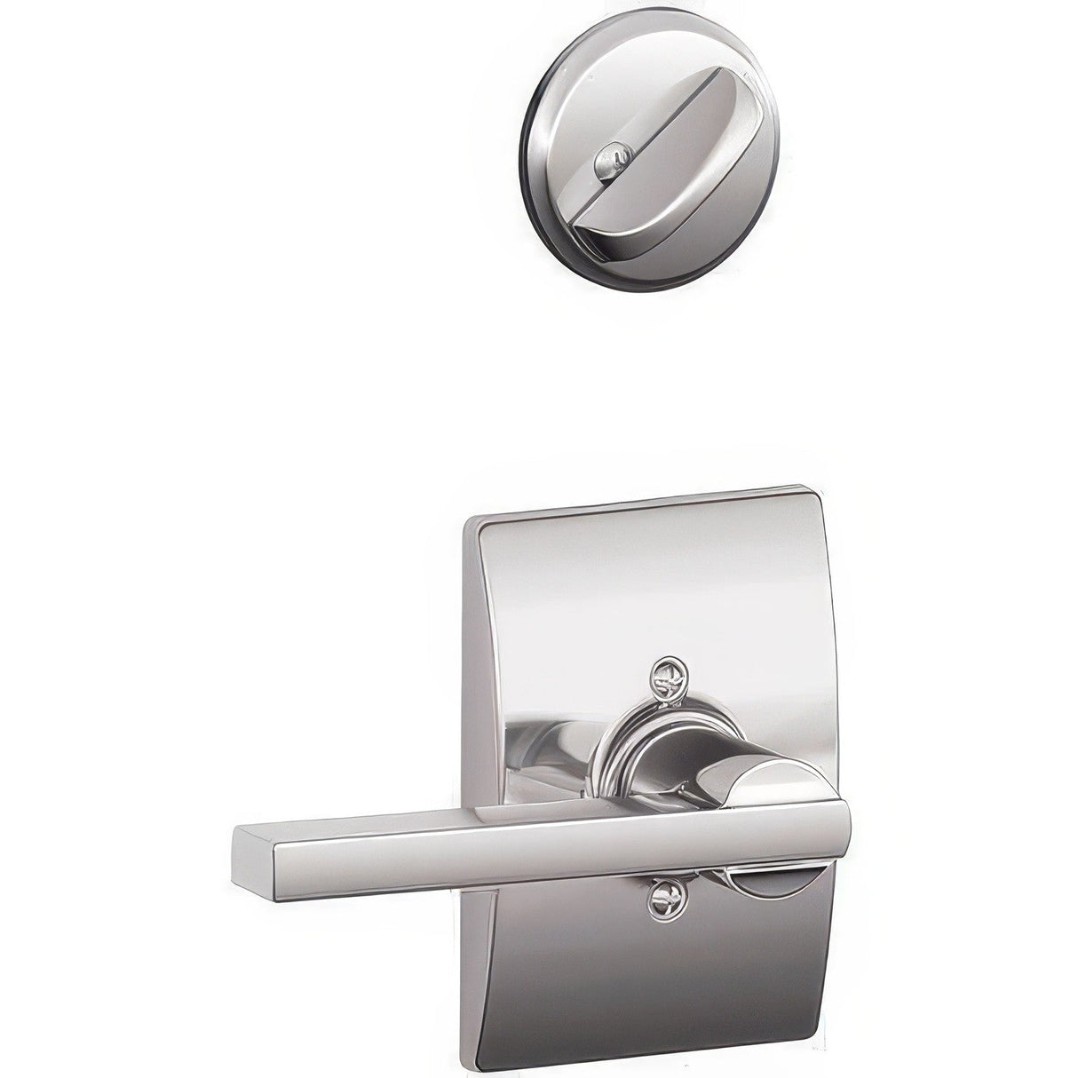 Schlage F94LAT625CEN bright chrome dummy interior pack