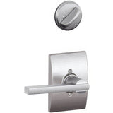 Schlage F94LAT626CEN satin chrome dummy interior pack