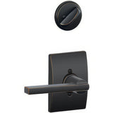 Schlage F94LAT716CEN aged bronze dummy interior pack