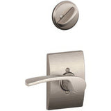 Schlage F94MER619CENRH satin nickel dummy interior pack