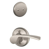 Schlage F94MER619LH satin nickel dummy interior pack