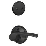 Schlage F94MER622LH matte black dummy interior pack