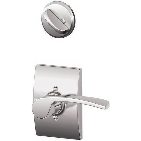 Schlage F94MER625CENLH bright chrome dummy interior pack