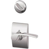 Schlage F94MER625CENLH bright chrome dummy interior pack