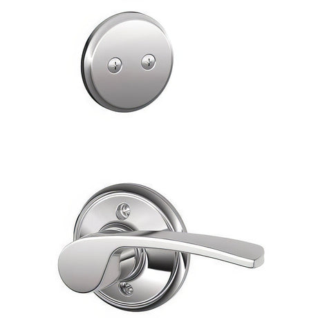 Schlage F94MER625LH polished chrome dummy interior pack