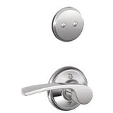 Schlage F94MER625RH polished chrome dummy interior pack