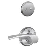 Schlage F94MER626RH satin chrome dummy interior pack