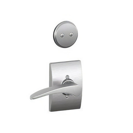 Schlage F94MNH626CENLH satin chrome dummy interior pack