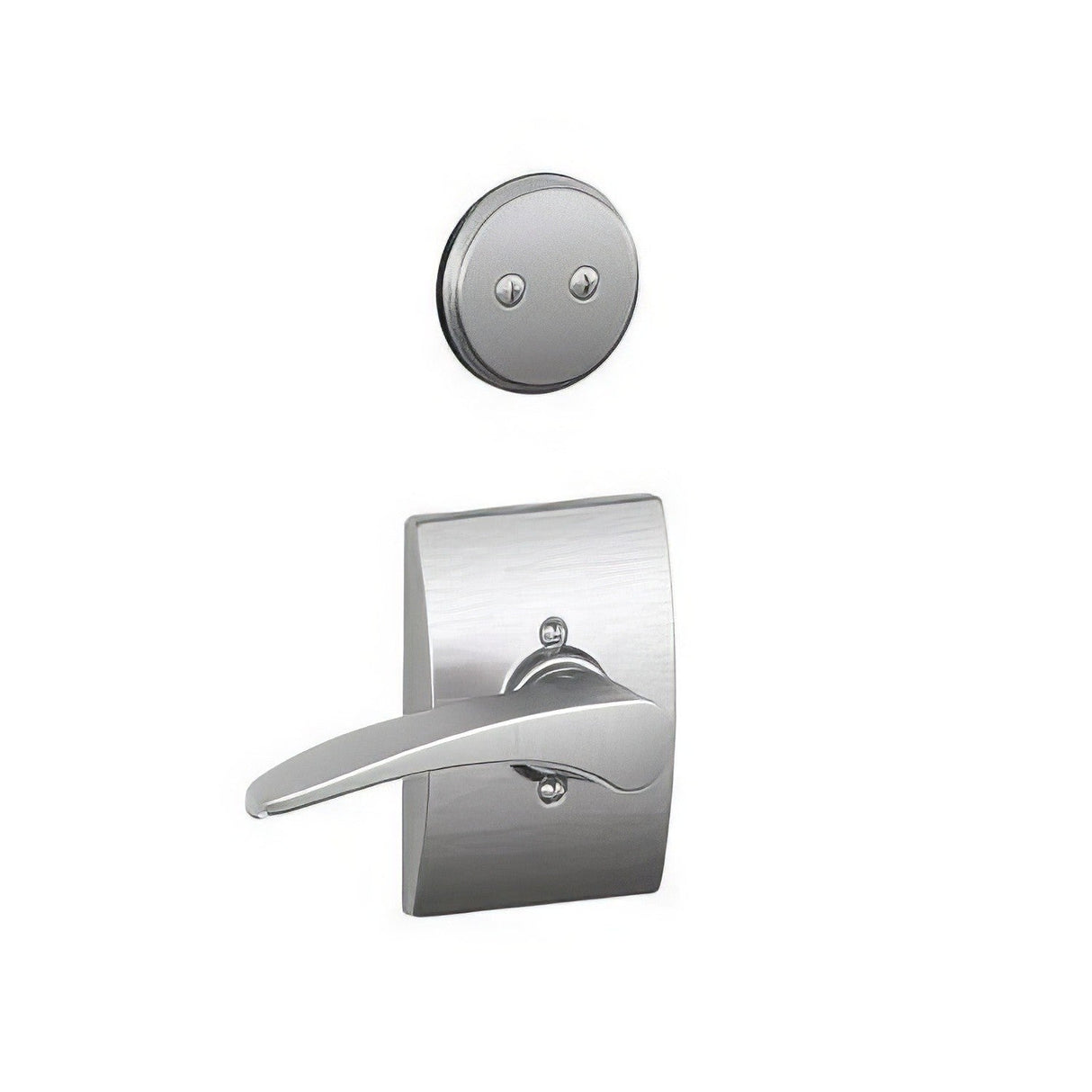 Schlage F94MNH626CENLH satin chrome dummy interior pack