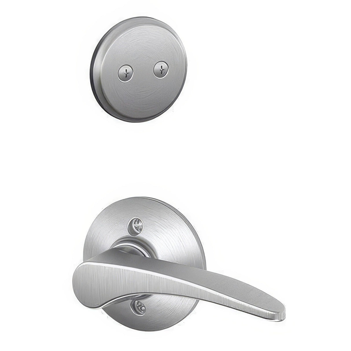 Schlage F94MNH626LH satin chrome dummy interior pack
