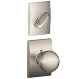 Schlage F94ORB619CEN satin nickel dummy interior pack