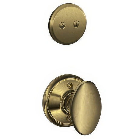 Schlage F94SIE609 antique brass dummy interior pack