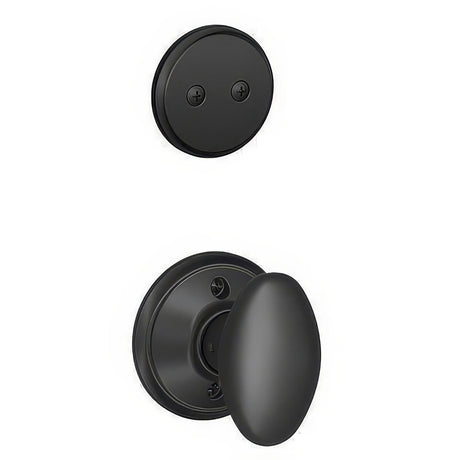 Schlage F94SIE622 matte black dummy interior pack