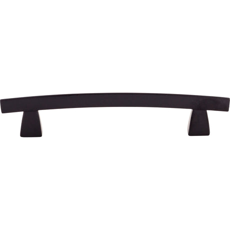 Top Knobs TK4BLK Arched 5" Center to Center Bar Pull Flat Black