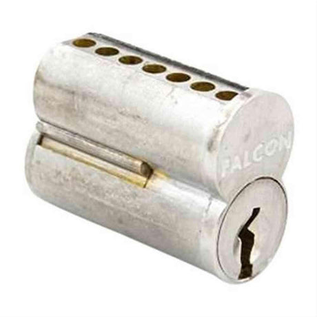 Falcon C647A626 7 Pin A Keyway Uncombinated Small Format Interchangeable Core Satin Chrome Finish