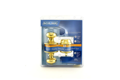 Schlage FB50PLY605 bright brass combo packs