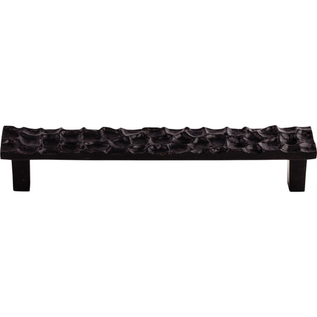 Top Knobs TK306CB Cobblestone 6 5/16" Center to Center Bar Pull Coal Black