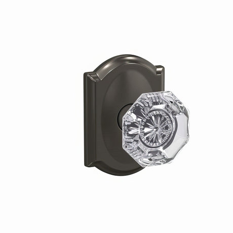 Schlage FC172ALX530CAM black stainless dummy door knob