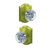Schlage FC172ALX608CAM satin brass dummy door knob