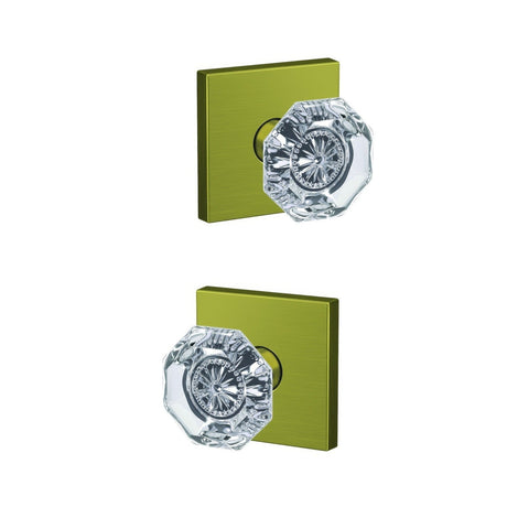 Schlage FC172ALX608COL satin brass dummy door knob