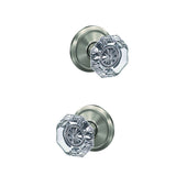 Schlage FC172ALX619ALD satin nickel dummy door knob