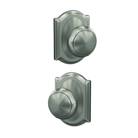 Schlage FC172AND619CAM satin nickel dummy door knob