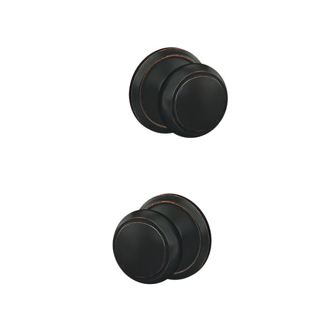 Schlage FC172AND716ALD aged bronze dummy door knob