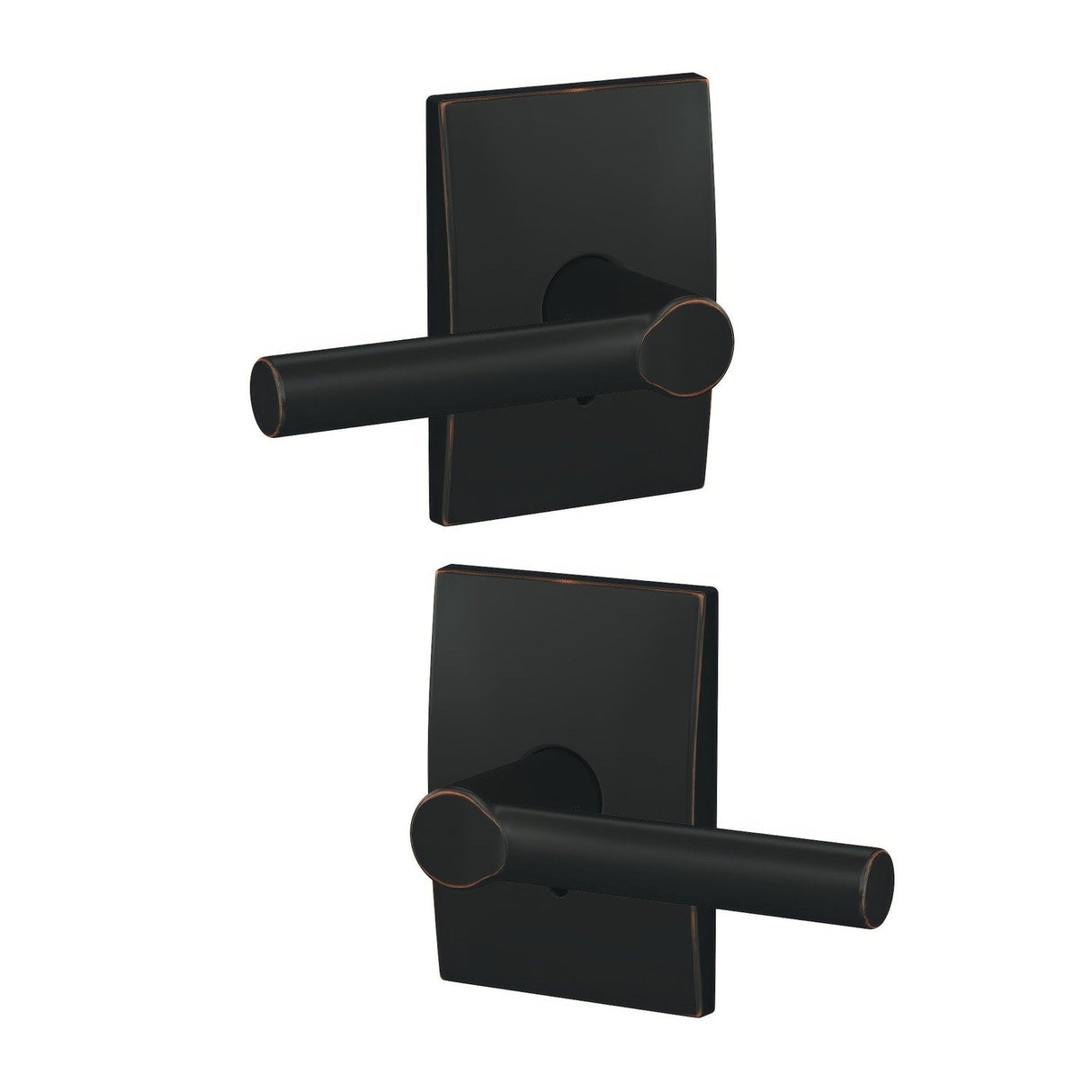 Schlage FC172BRW716CEN aged bronze dummy door knob