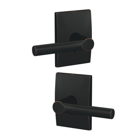 Schlage FC172BRW716CEN aged bronze dummy door knob