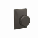Schlage FC172BWE530CEN black stainless dummy door knob