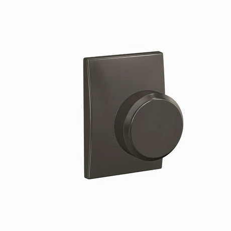 Schlage FC172BWE530CEN black stainless dummy door knob