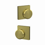 Schlage FC172BWE608COL satin brass dummy door knob