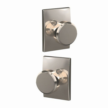 Schlage FC172BWE618CEN bright nickel dummy door knob