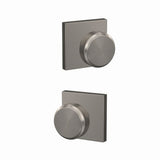 Schlage FC172BWE619COL satin nickel dummy door knob