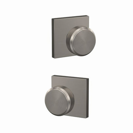 Schlage FC172BWE619COL satin nickel dummy door knob