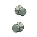 Schlage FC172BWE619KIN satin nickel dummy door knob
