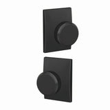 Schlage FC172BWE622CEN matte black dummy door knob