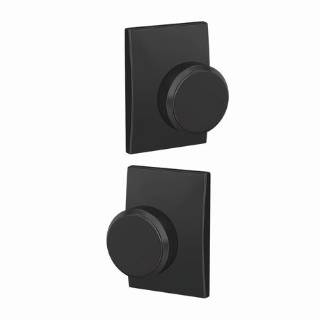 Schlage FC172BWE622CEN matte black dummy door knob